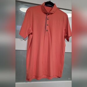 Greyson Men's Coral Short-Sleeve Polo Golf Shirt